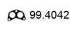 ASSO 99.4042 Gasket, exhaust pipe
